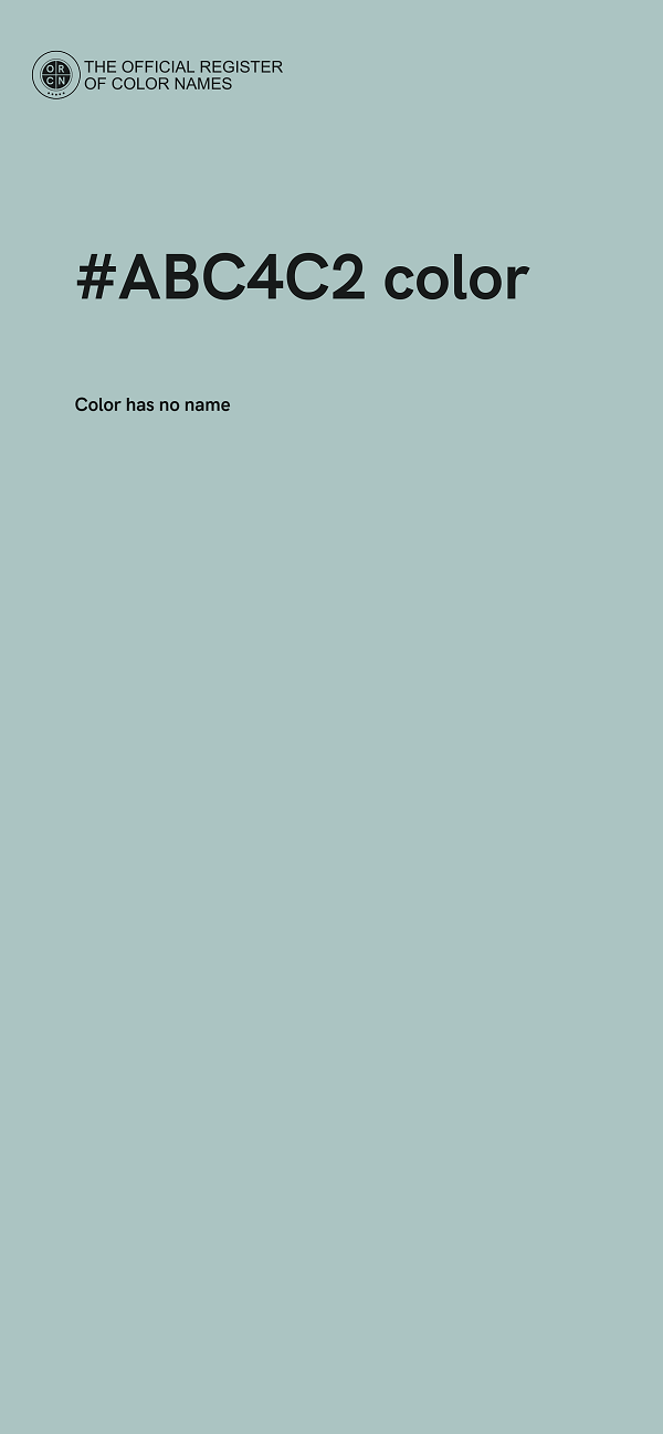 #ABC4C2 color image