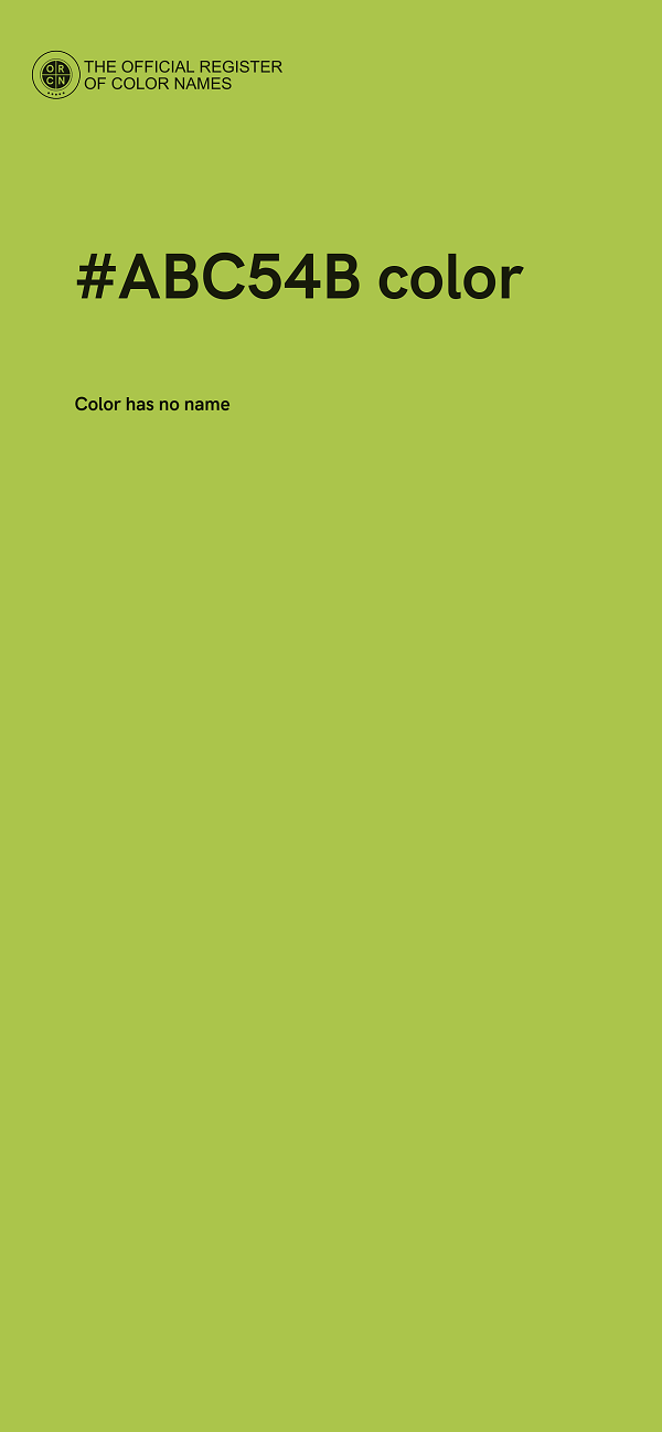 #ABC54B color image