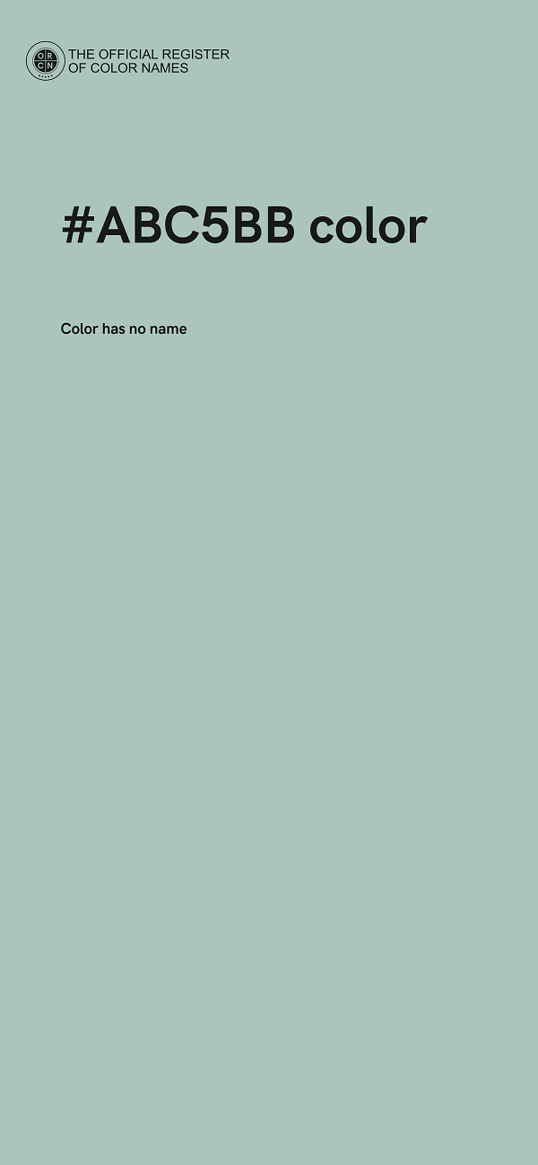 #ABC5BB color image