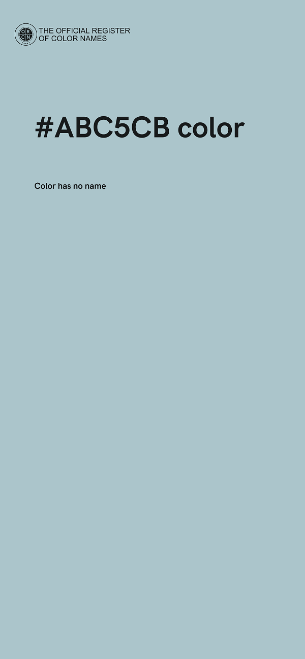 #ABC5CB color image