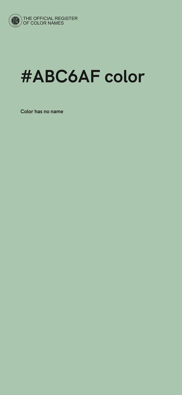 #ABC6AF color image