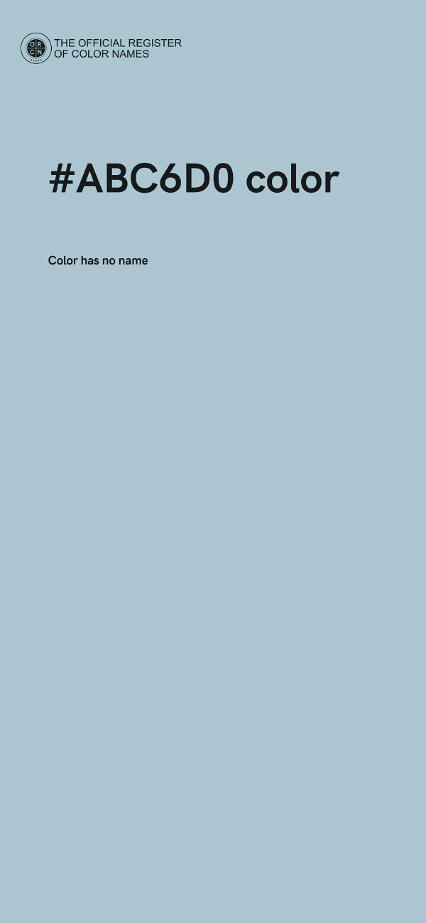 #ABC6D0 color image