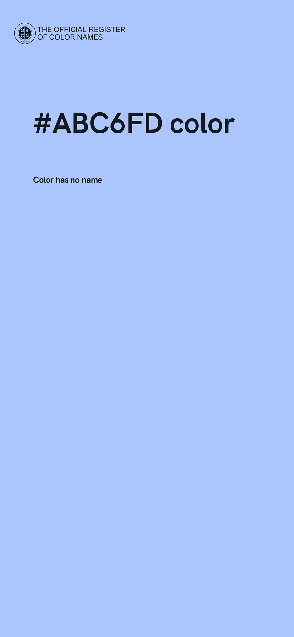 #ABC6FD color image