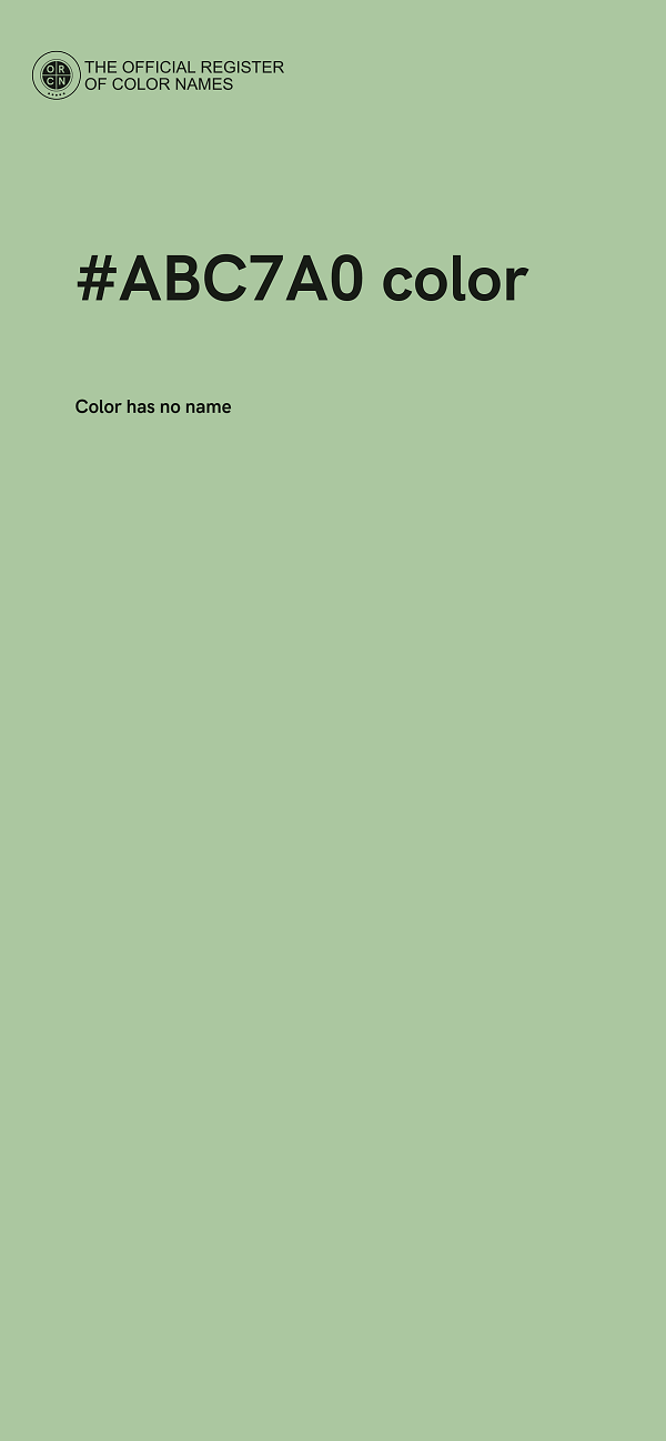 #ABC7A0 color image