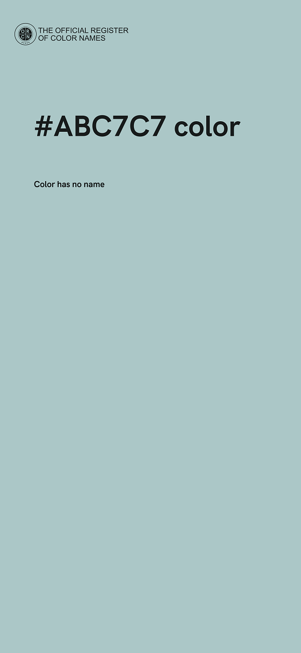 #ABC7C7 color image