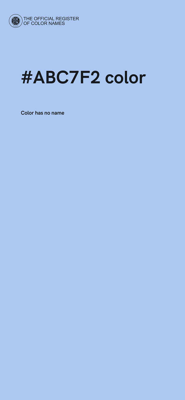 #ABC7F2 color image