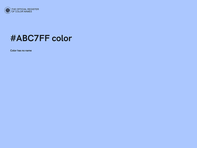 #ABC7FF color image
