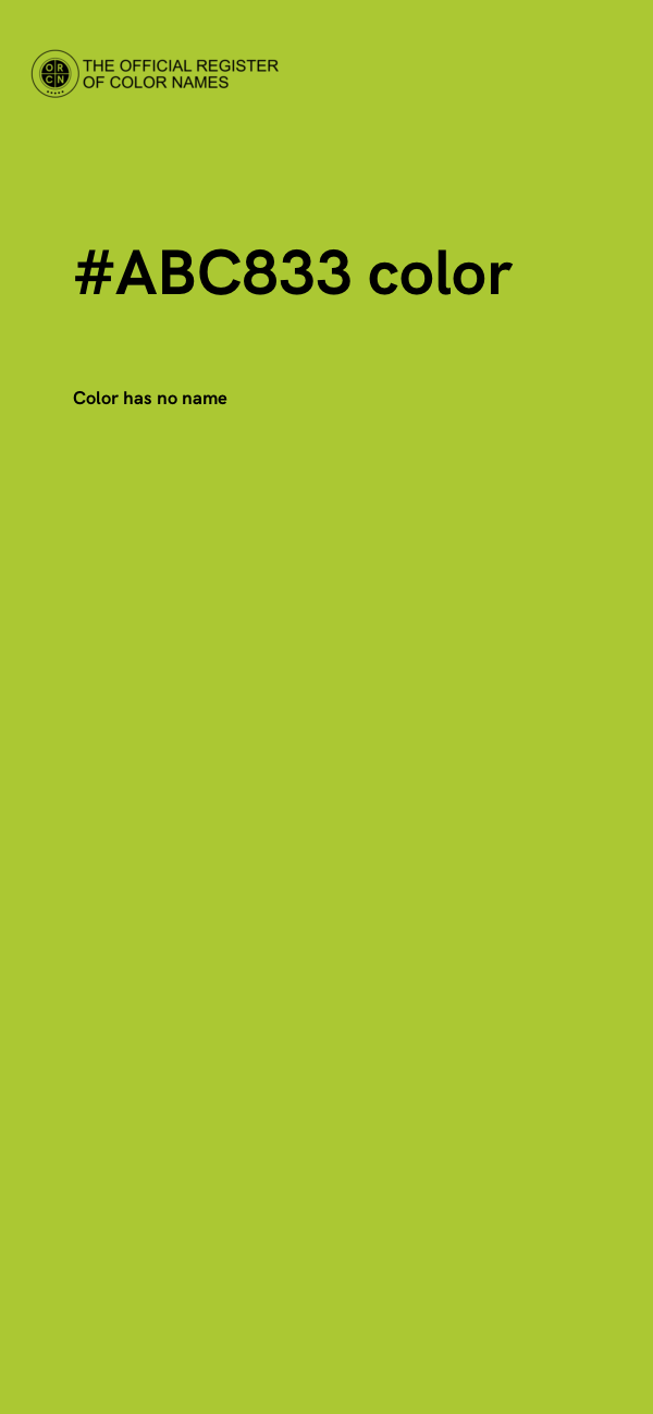 #ABC833 color image