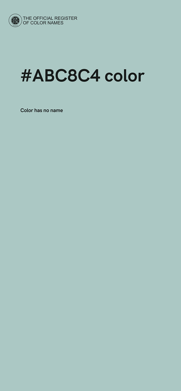 #ABC8C4 color image