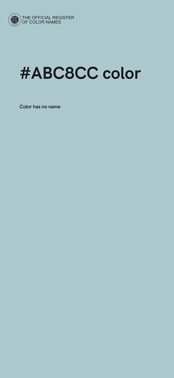 #ABC8CC color image
