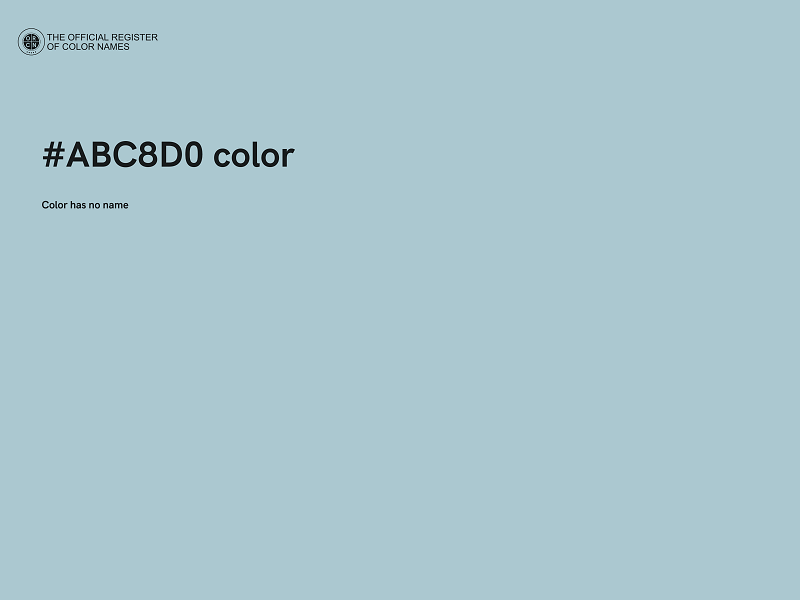 #ABC8D0 color image