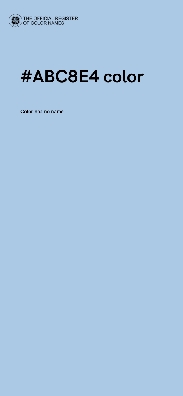 #ABC8E4 color image