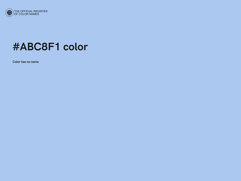 #ABC8F1 color image