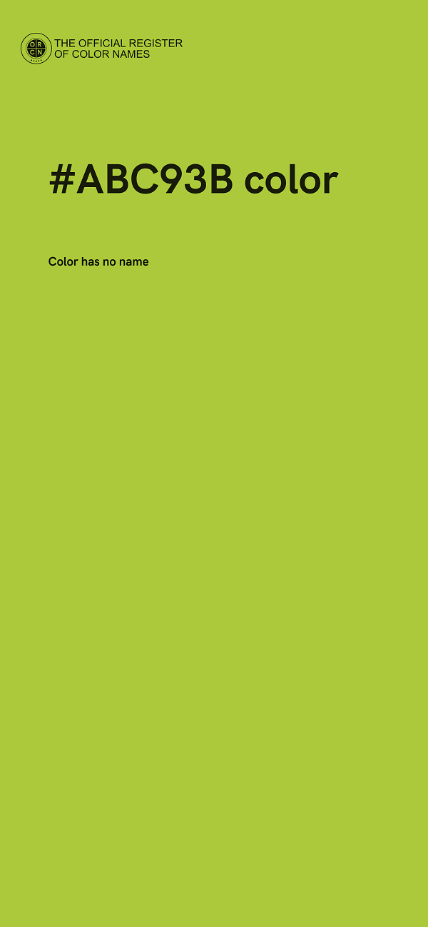 #ABC93B color image