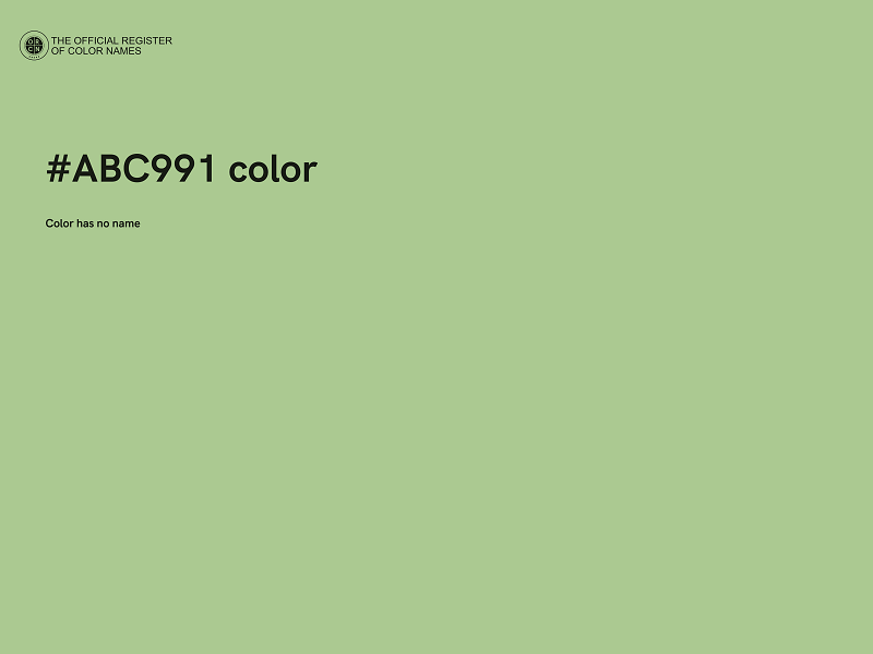 #ABC991 color image