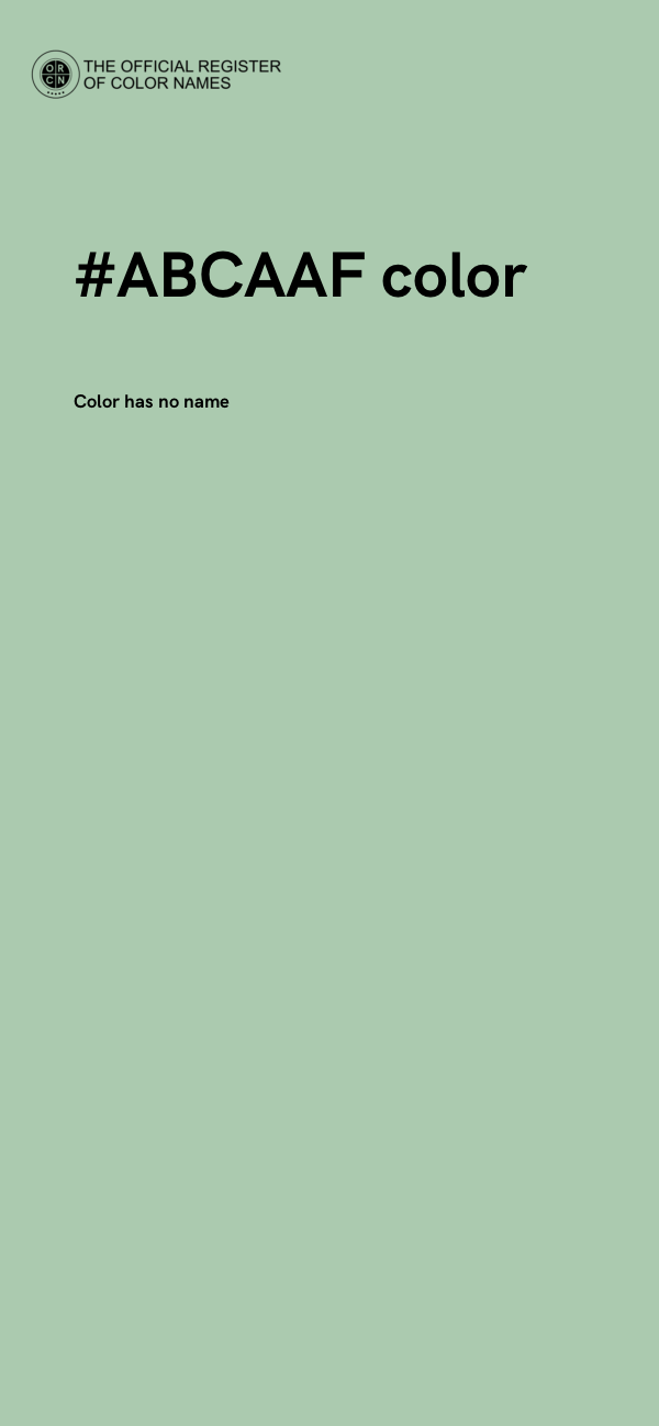 #ABCAAF color image