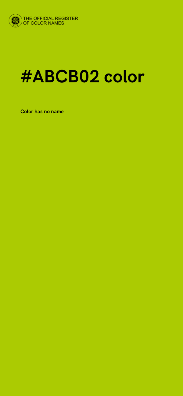 #ABCB02 color image