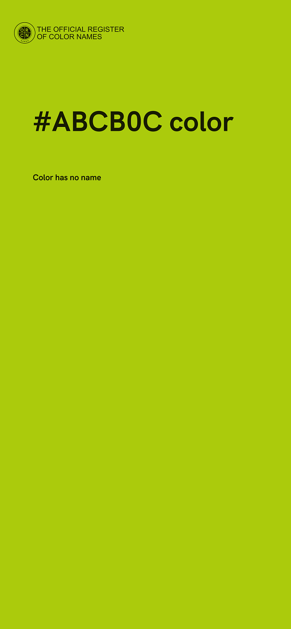 #ABCB0C color image