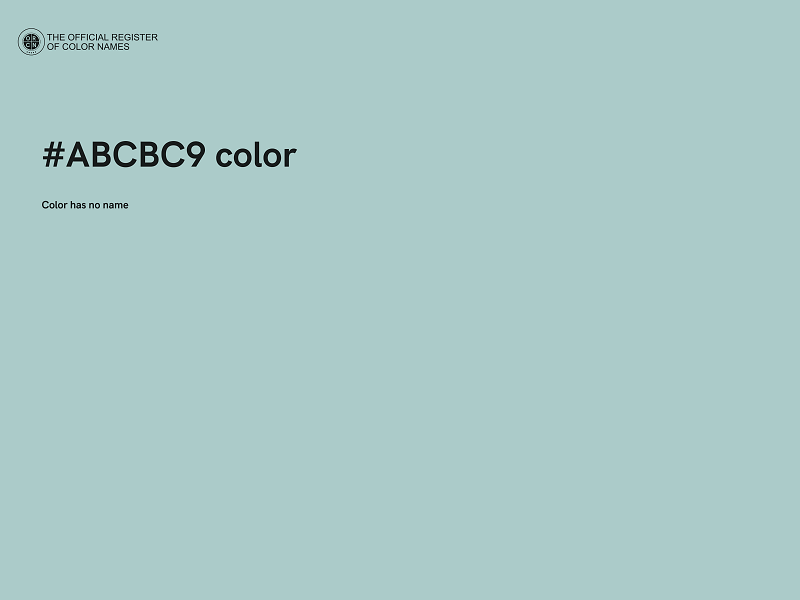 #ABCBC9 color image