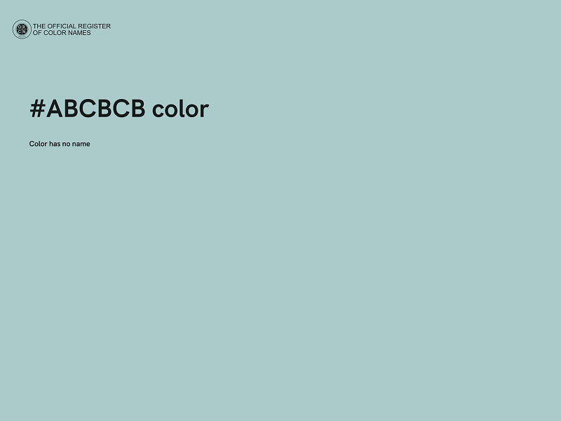 #ABCBCB color image