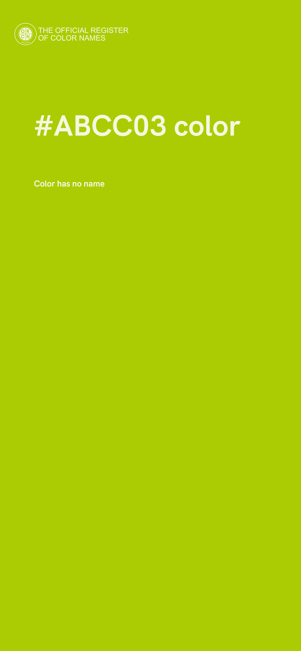 #ABCC03 color image