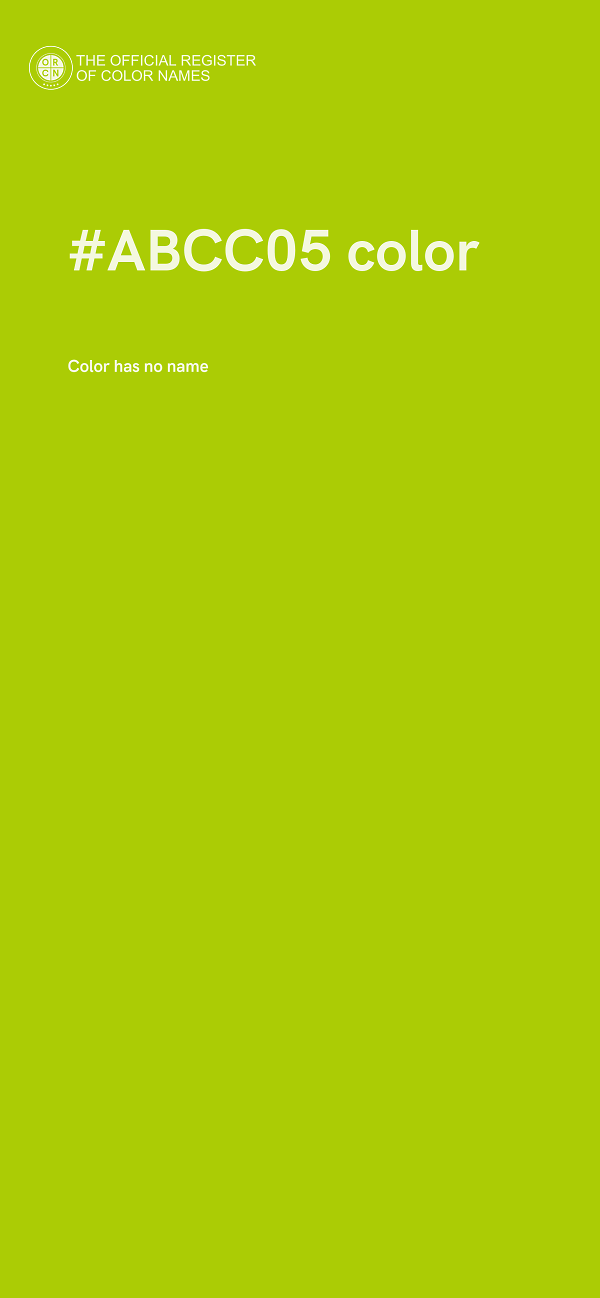 #ABCC05 color image