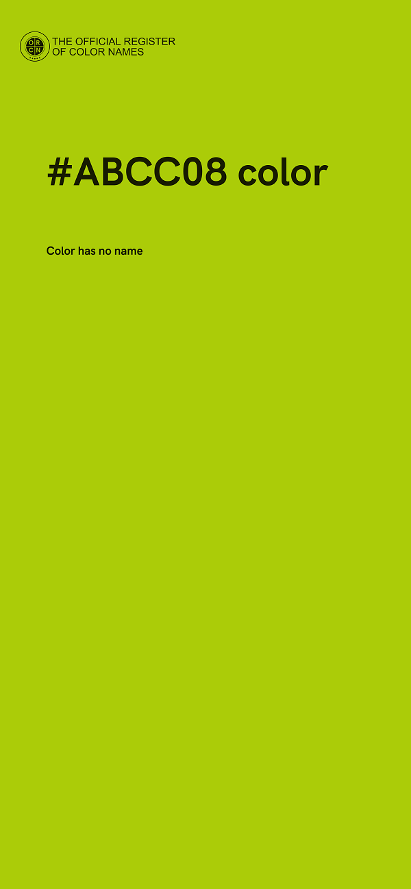 #ABCC08 color image