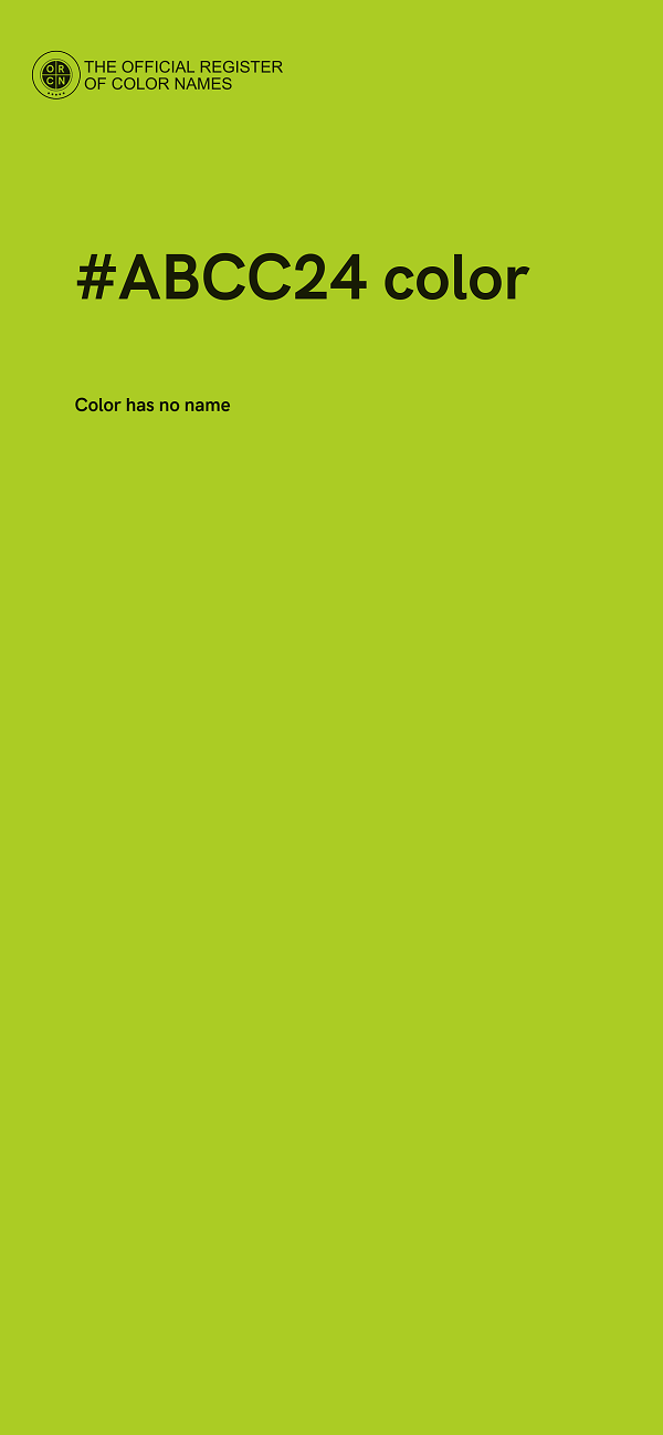 #ABCC24 color image