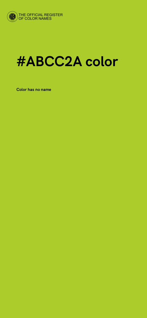 #ABCC2A color image