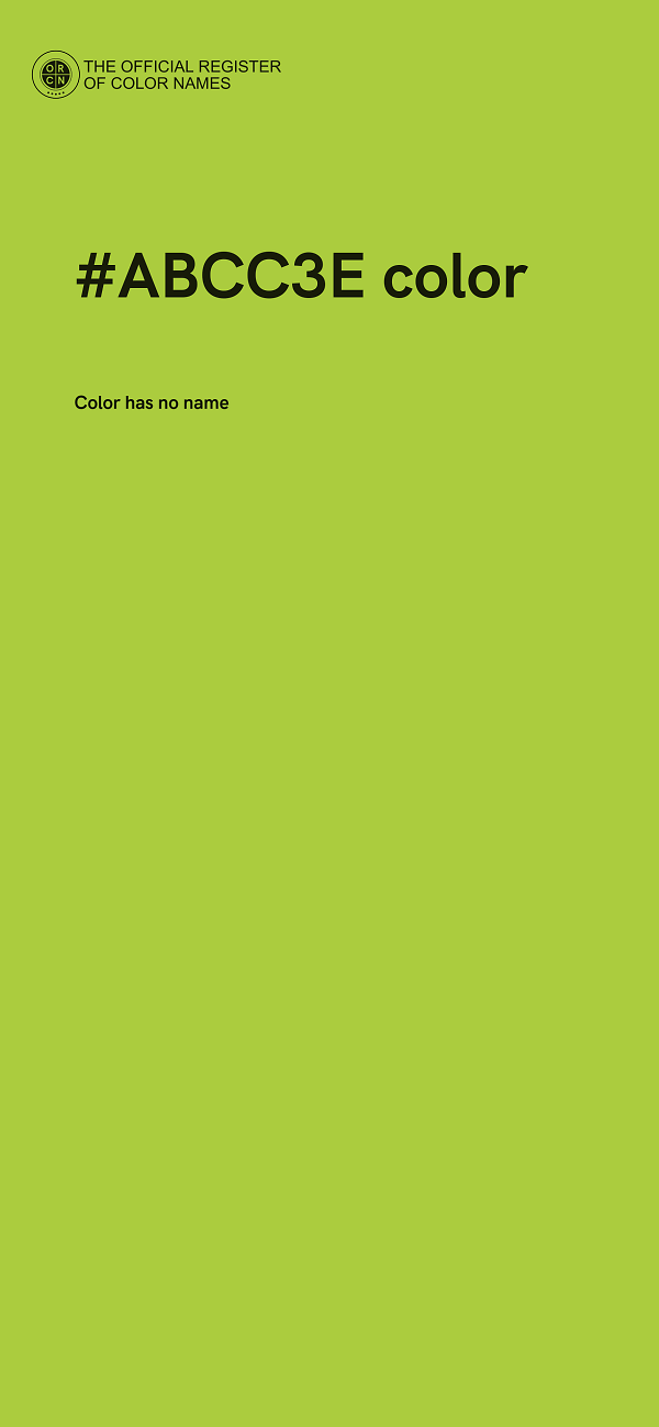 #ABCC3E color image