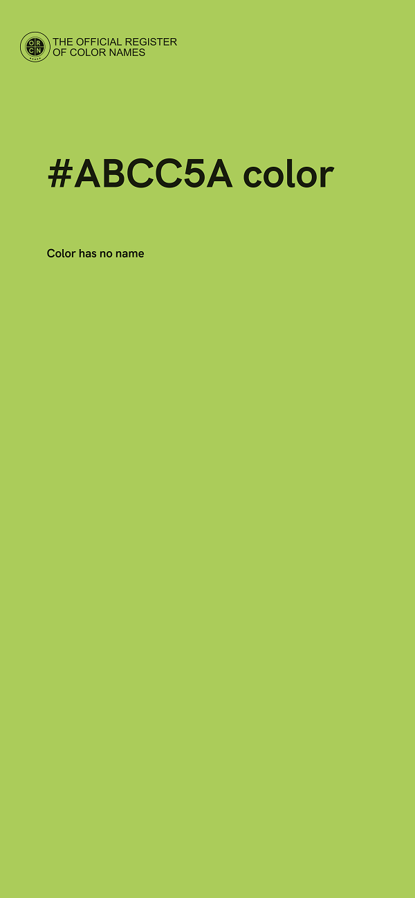#ABCC5A color image