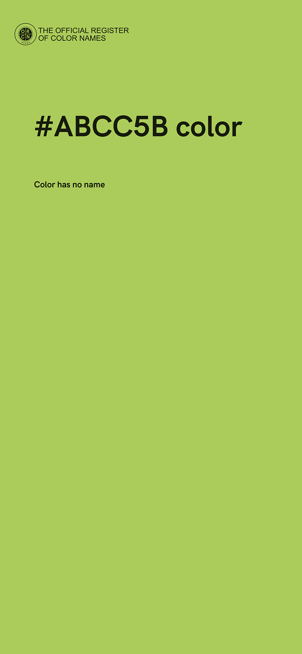 #ABCC5B color image