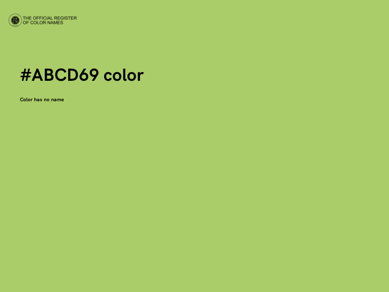 #ABCD69 color image