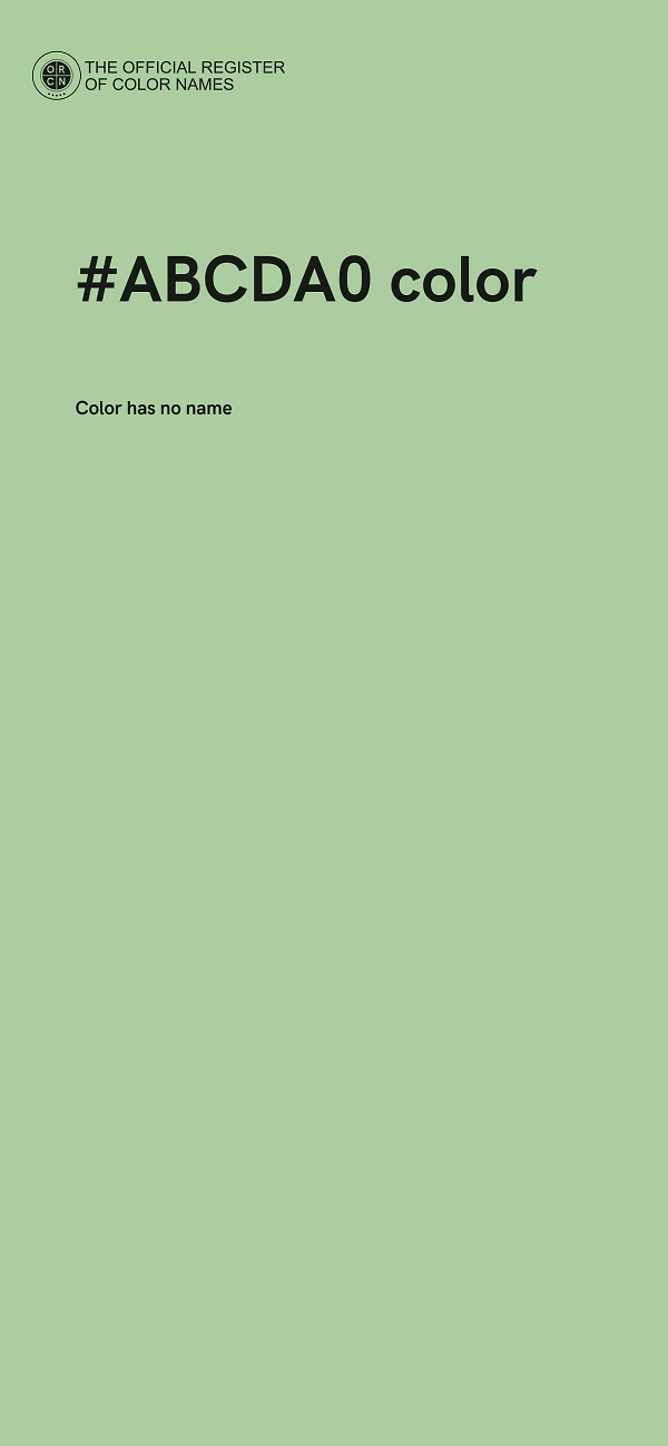 #ABCDA0 color image