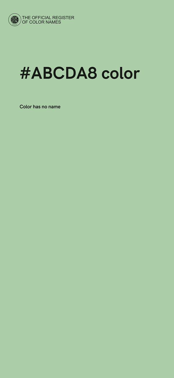 #ABCDA8 color image