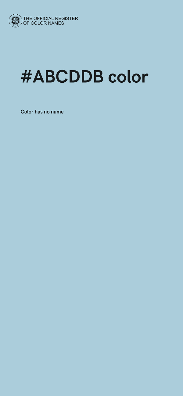 #ABCDDB color image