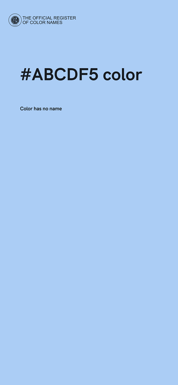 #ABCDF5 color image