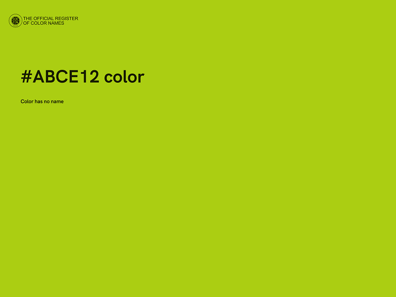 #ABCE12 color image