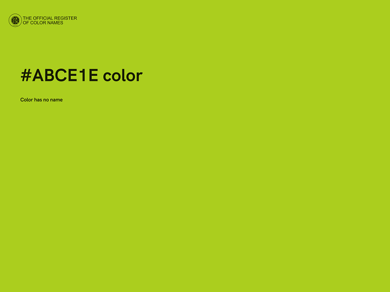 #ABCE1E color image