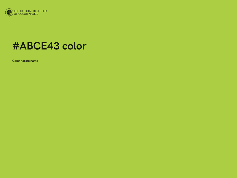#ABCE43 color image
