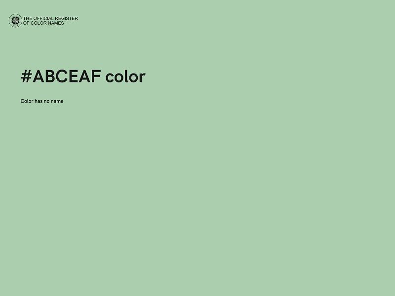 #ABCEAF color image