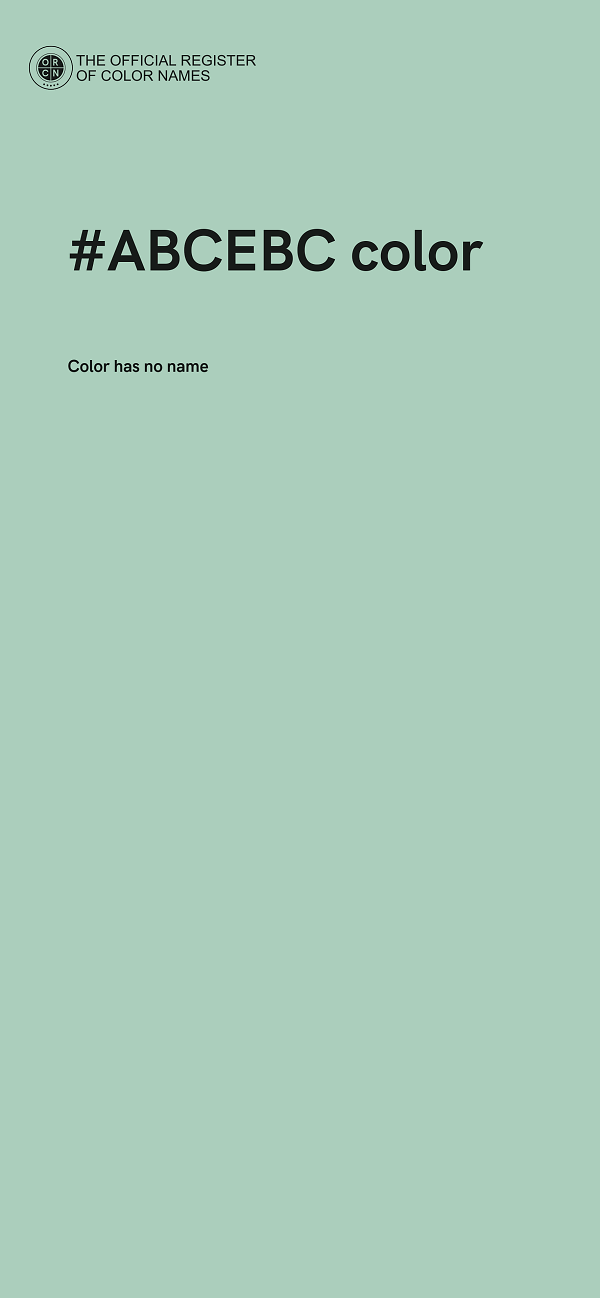 #ABCEBC color image