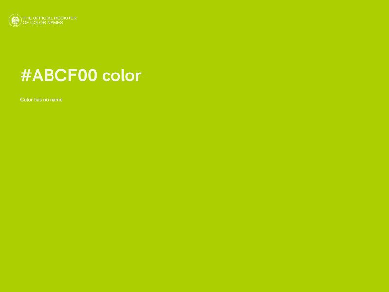 #ABCF00 color image