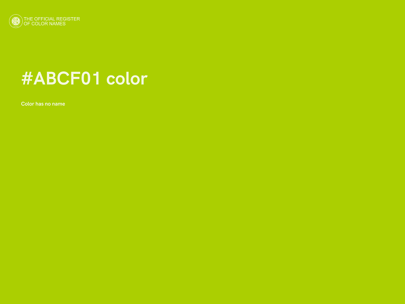 #ABCF01 color image