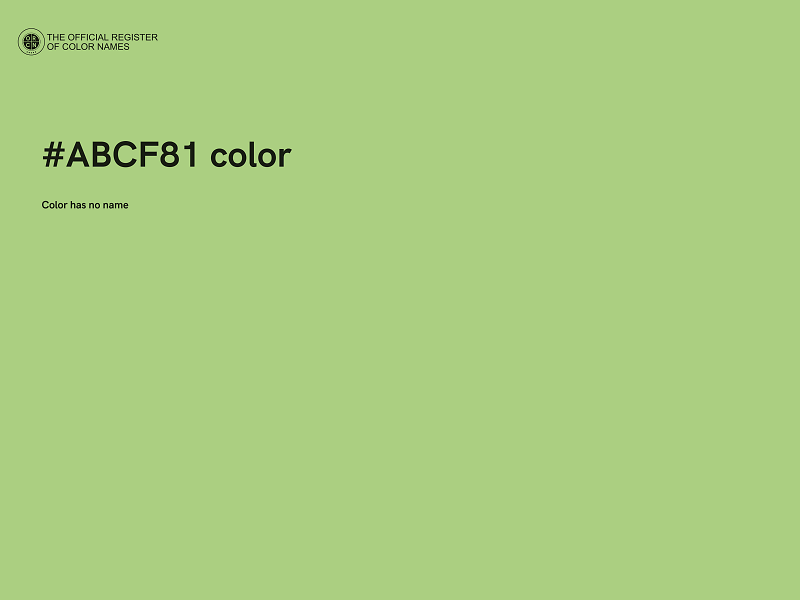 #ABCF81 color image