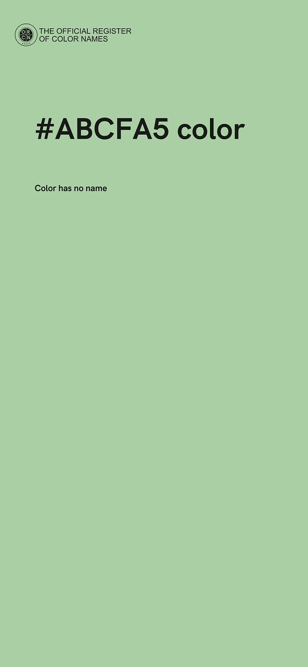 #ABCFA5 color image