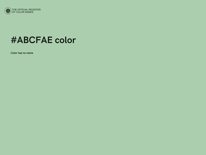 #ABCFAE color image