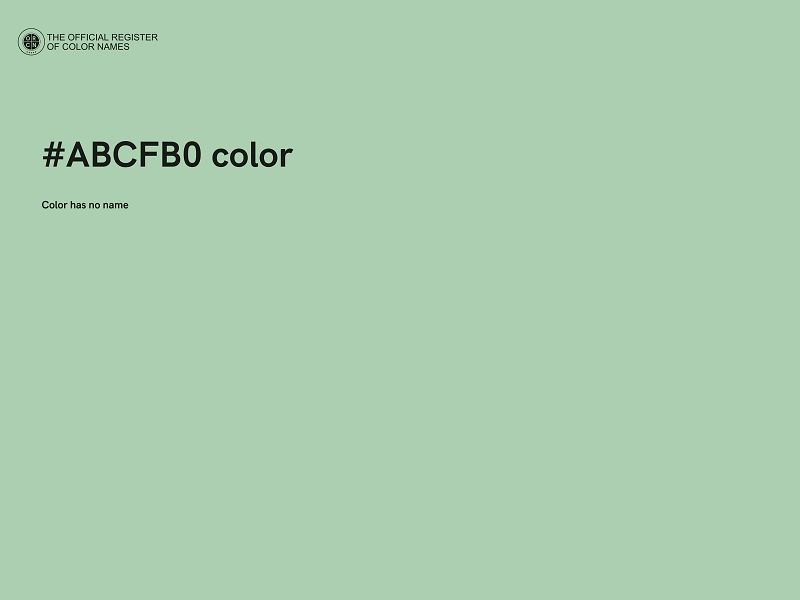 #ABCFB0 color image