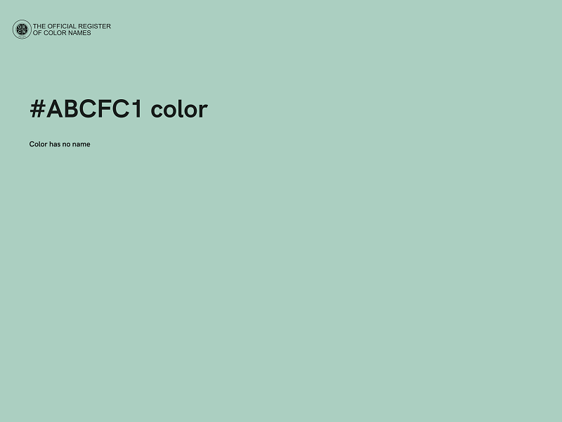#ABCFC1 color image