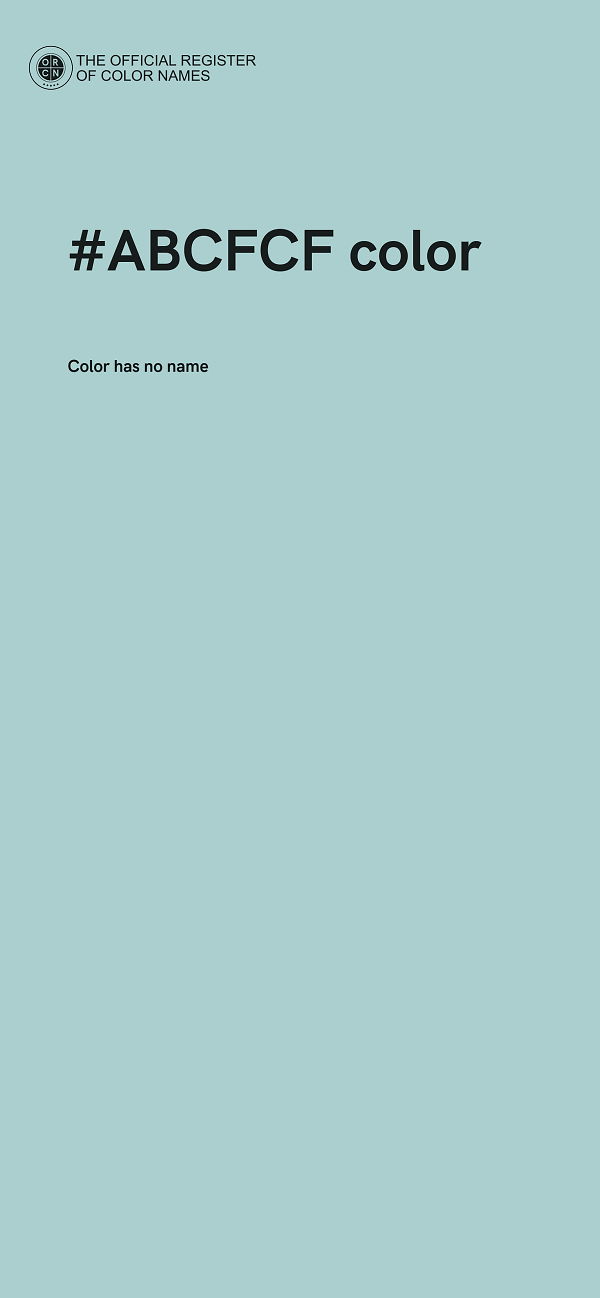 #ABCFCF color image